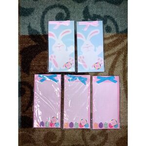 Bundle 5 EASTER THEME‎ MAGNETIC NOTE PAD TO DO LIST PAPER 80 MEMO SHEETS